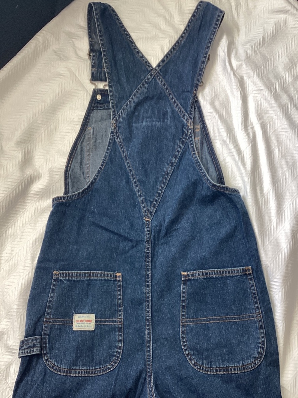 Old Navy Denim Shorts Overalls Size XS Women’s Junior’s Teens NEW - Picture 2 of 10